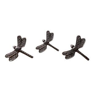 Pewter Dragonfly Napkin Rings Nature Theme Made In India Dining or Crafting